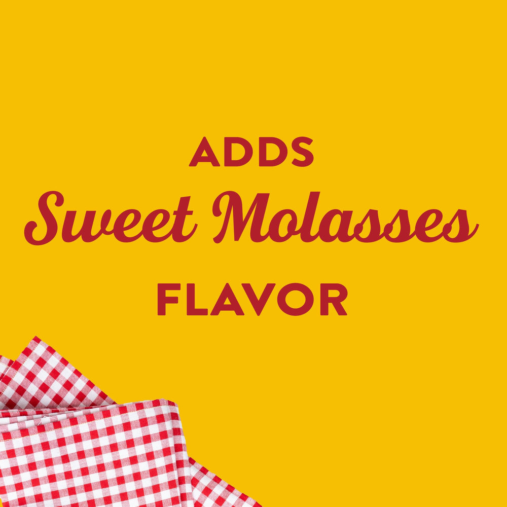 French's Sweet BBQ Sauce baked beans glaze enhances smoky sweetness