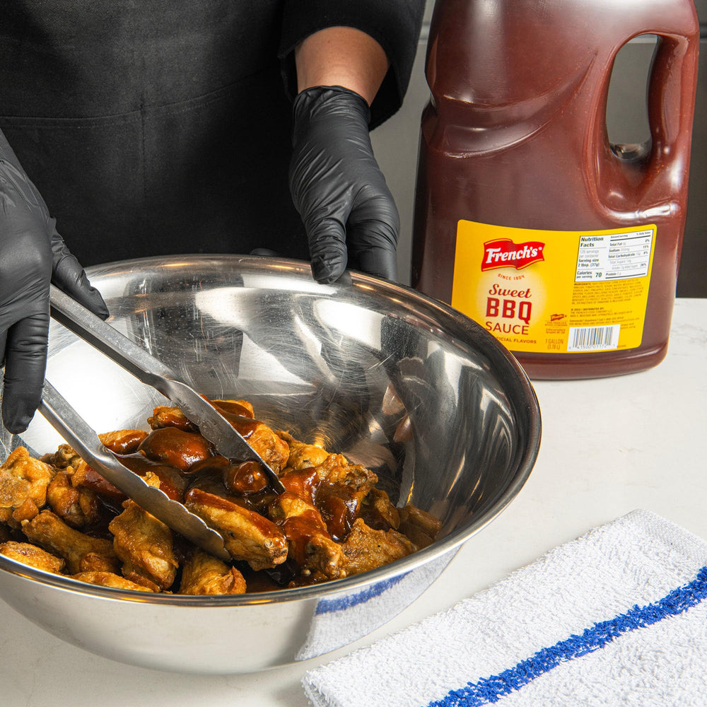 French's Sweet BBQ Sauce menu idea: wings with Sweet BBQ glaze