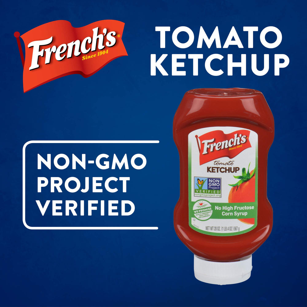French's Tomato Ketchup topping a hearty burger