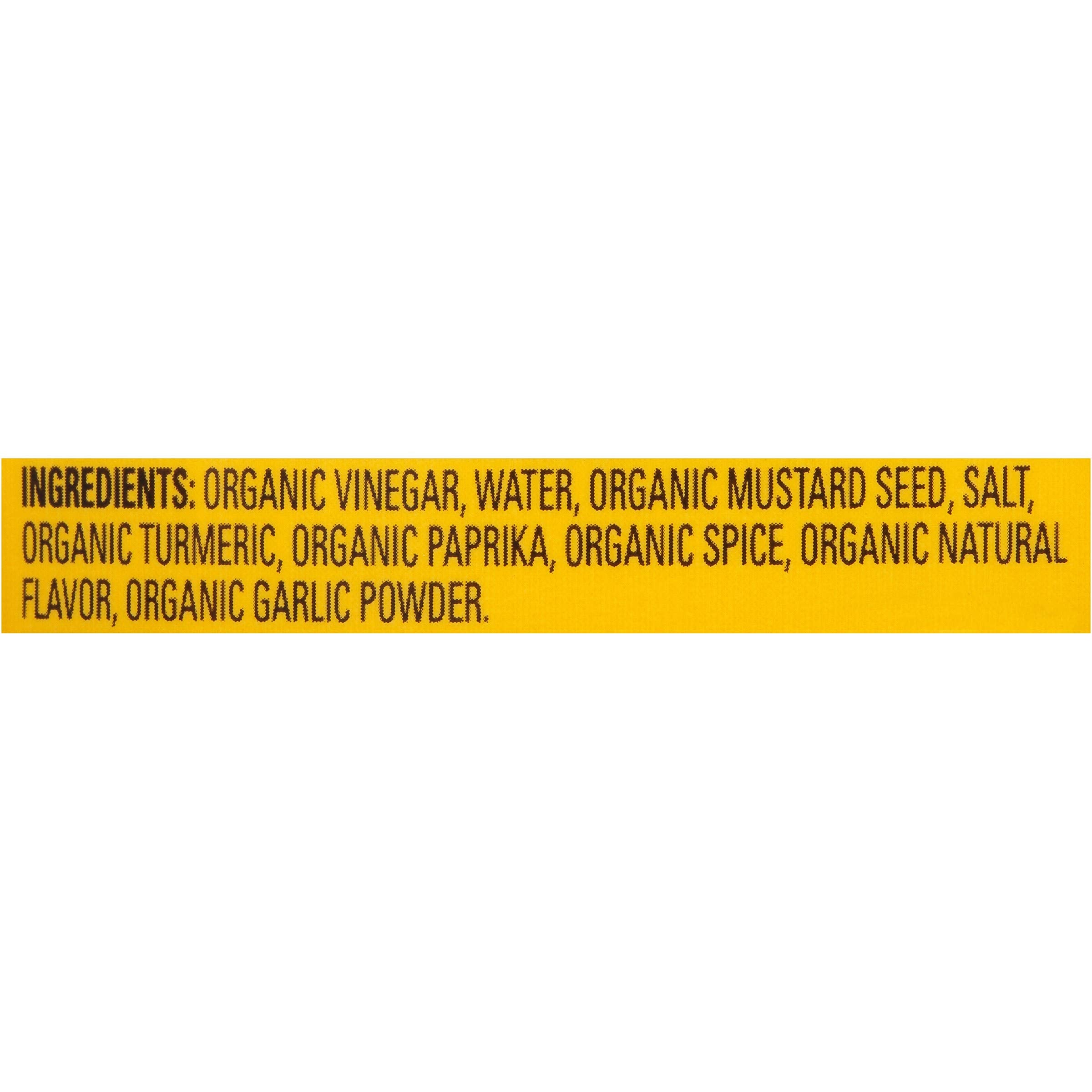 Hot dog topping shot highlighting rich mustard taste