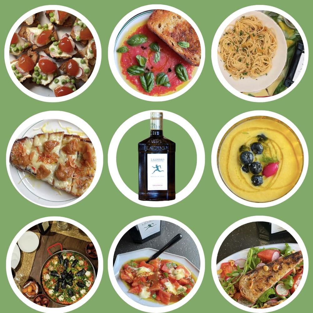Frescobaldi Laudemio Frantoio Moraiolo Leccino blend yields balanced finish.