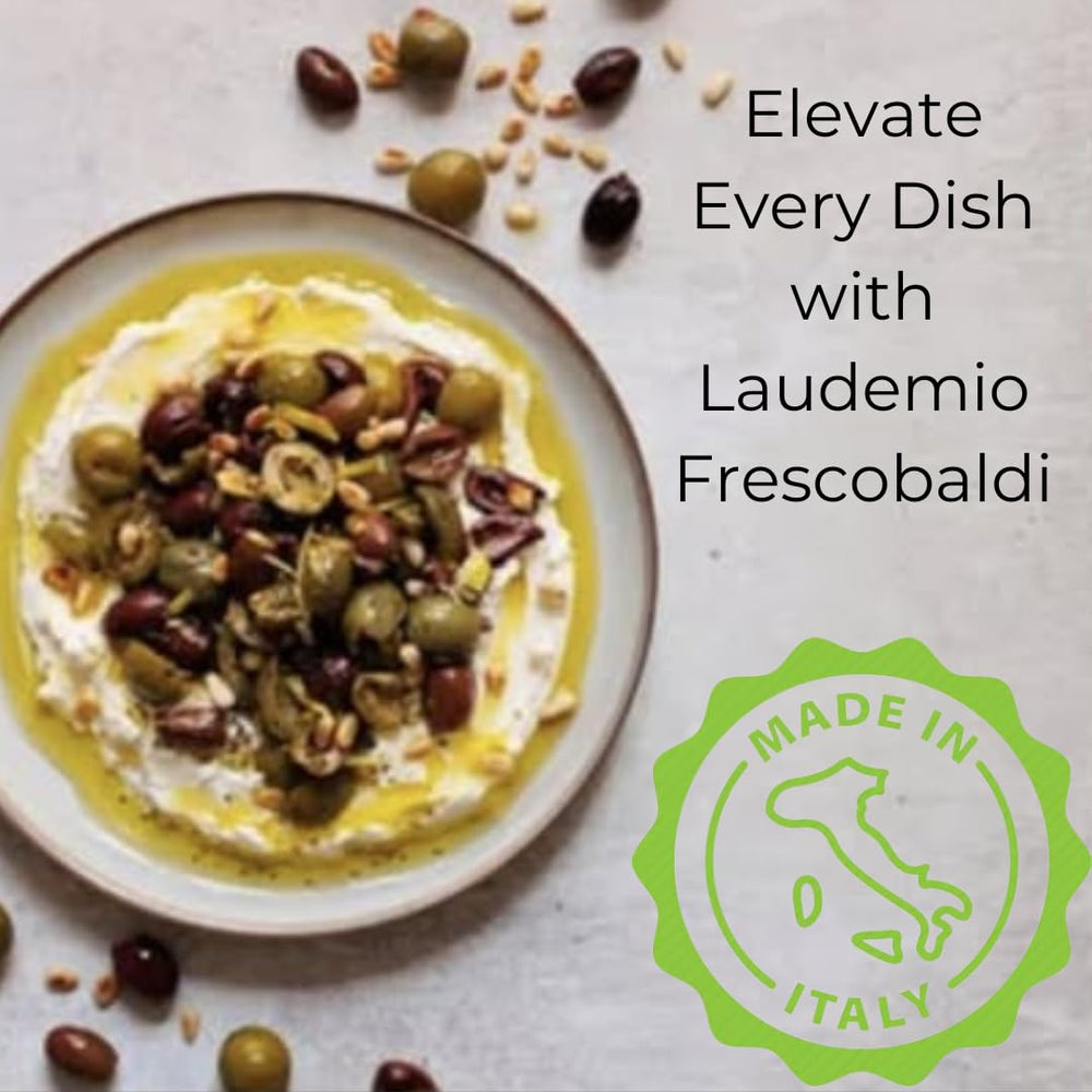 Frescobaldi Laudemio gift label pack, premium Italian oil for special occasions.