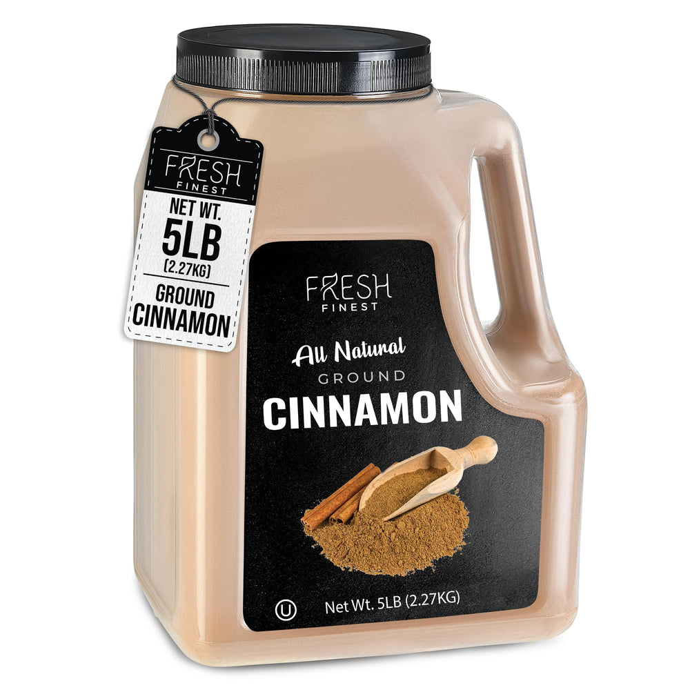 Fresh Finest bulk cinnamon powder in a jar enhances baking aroma and flavor.