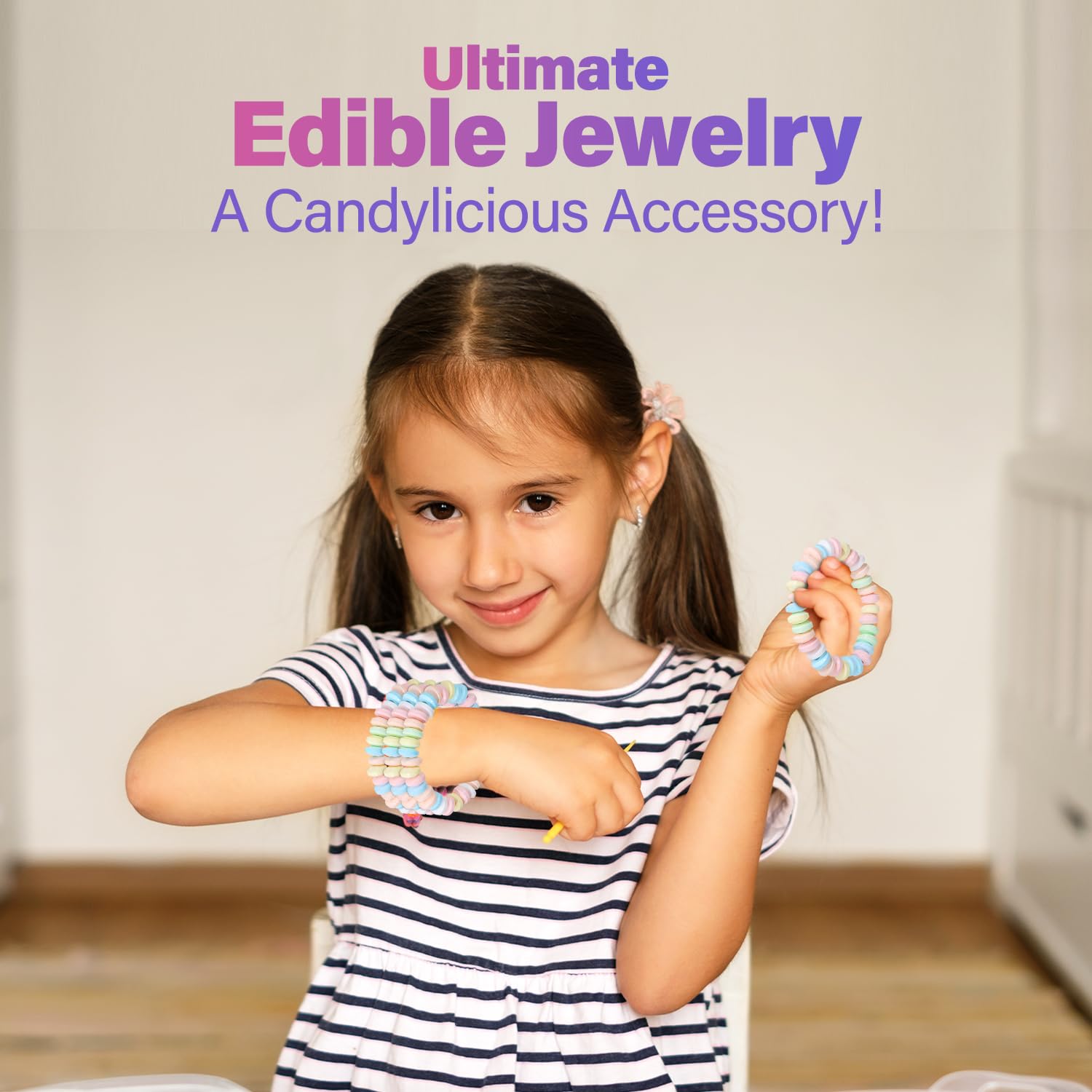 Fresh Finest candy bracelets lure guests to mingle with sweet, shareable treats