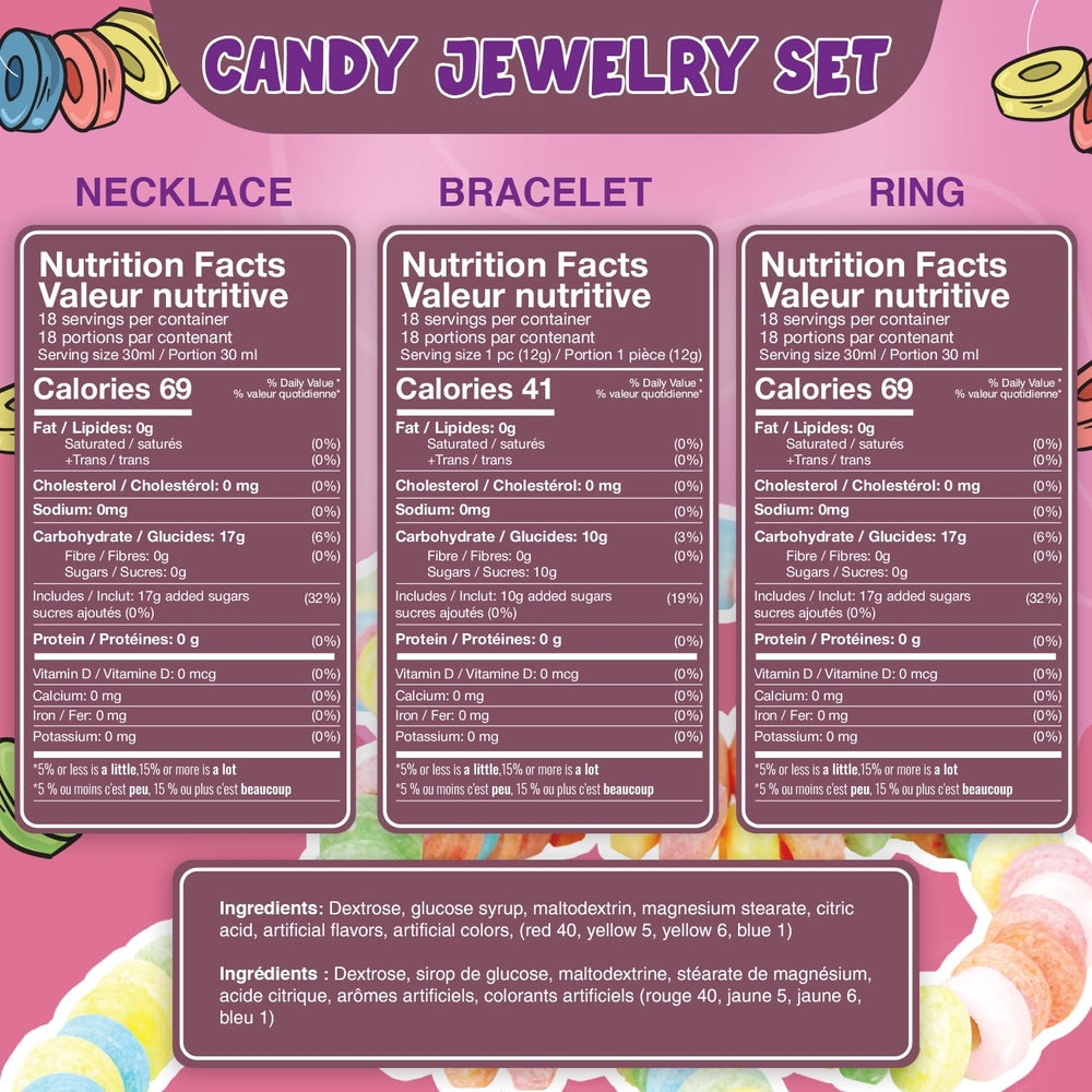 Fresh Finest candy necklaces bundle, wearable treats for playful tasting experiences