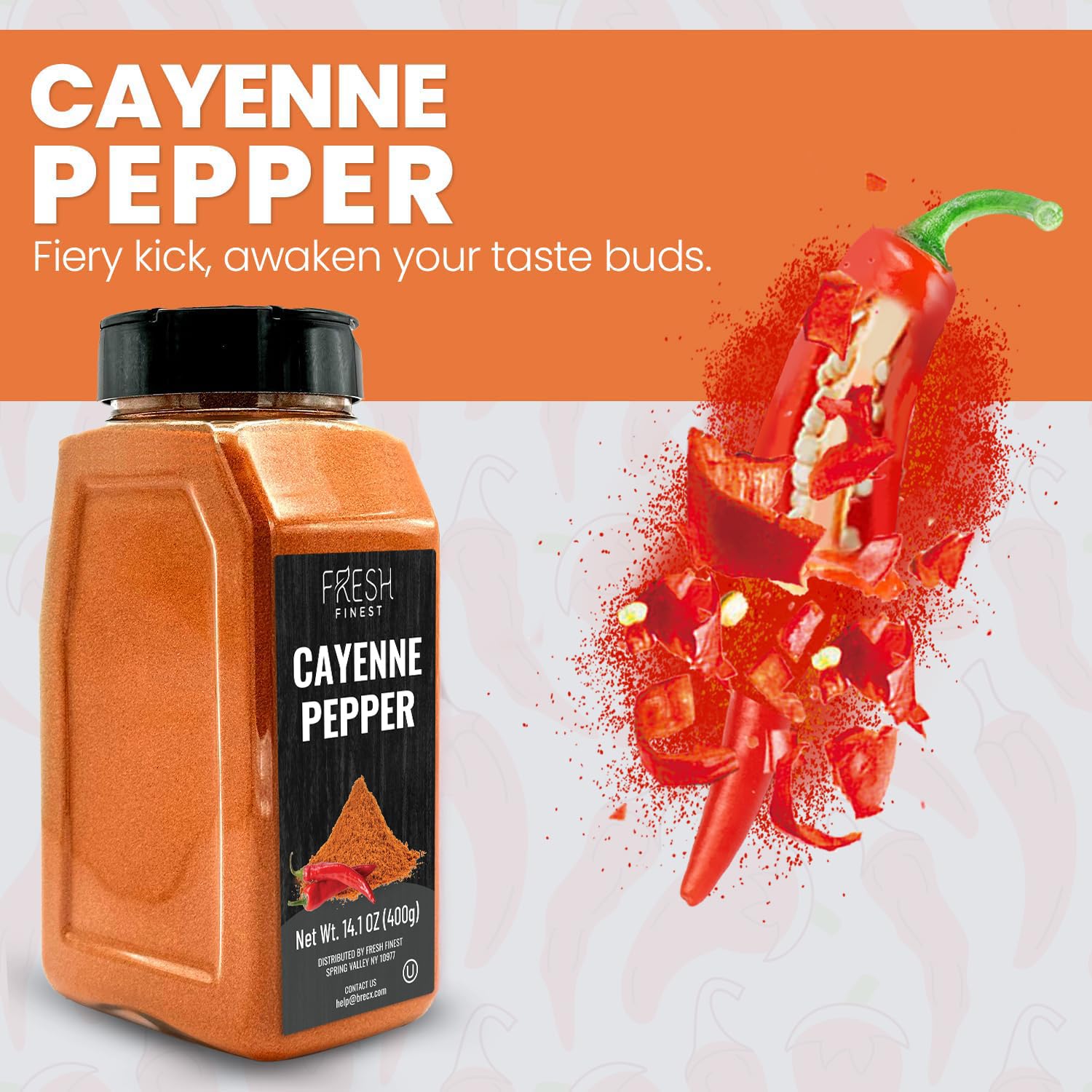 Fresh Finest Cayenne provides garden pest deterrent outdoors