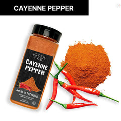 Fresh Finest Cayenne is gluten-free and vegan