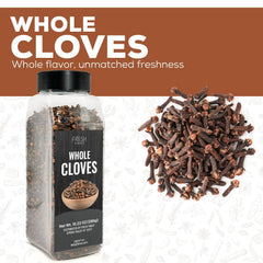 Fresh Finest whole cloves on a spice rack enhance savory dishes