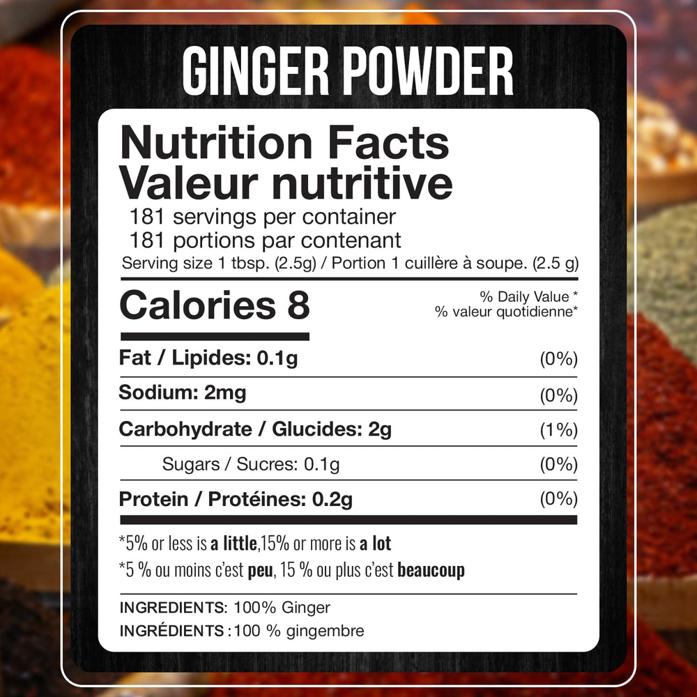 Fresh Finest Ginger Powder dispense-pour showing easy measuring for quick cooking.