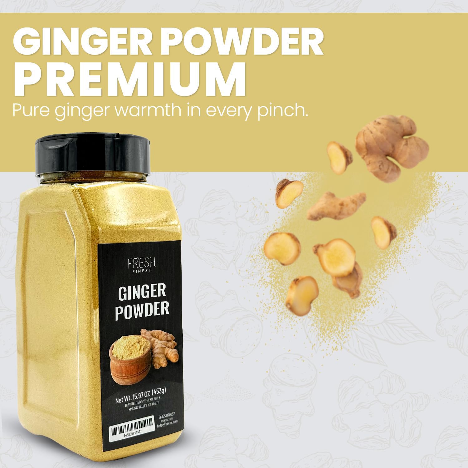 Fresh Finest Ginger Powder sauce-stew adds depth to sauces and stews.