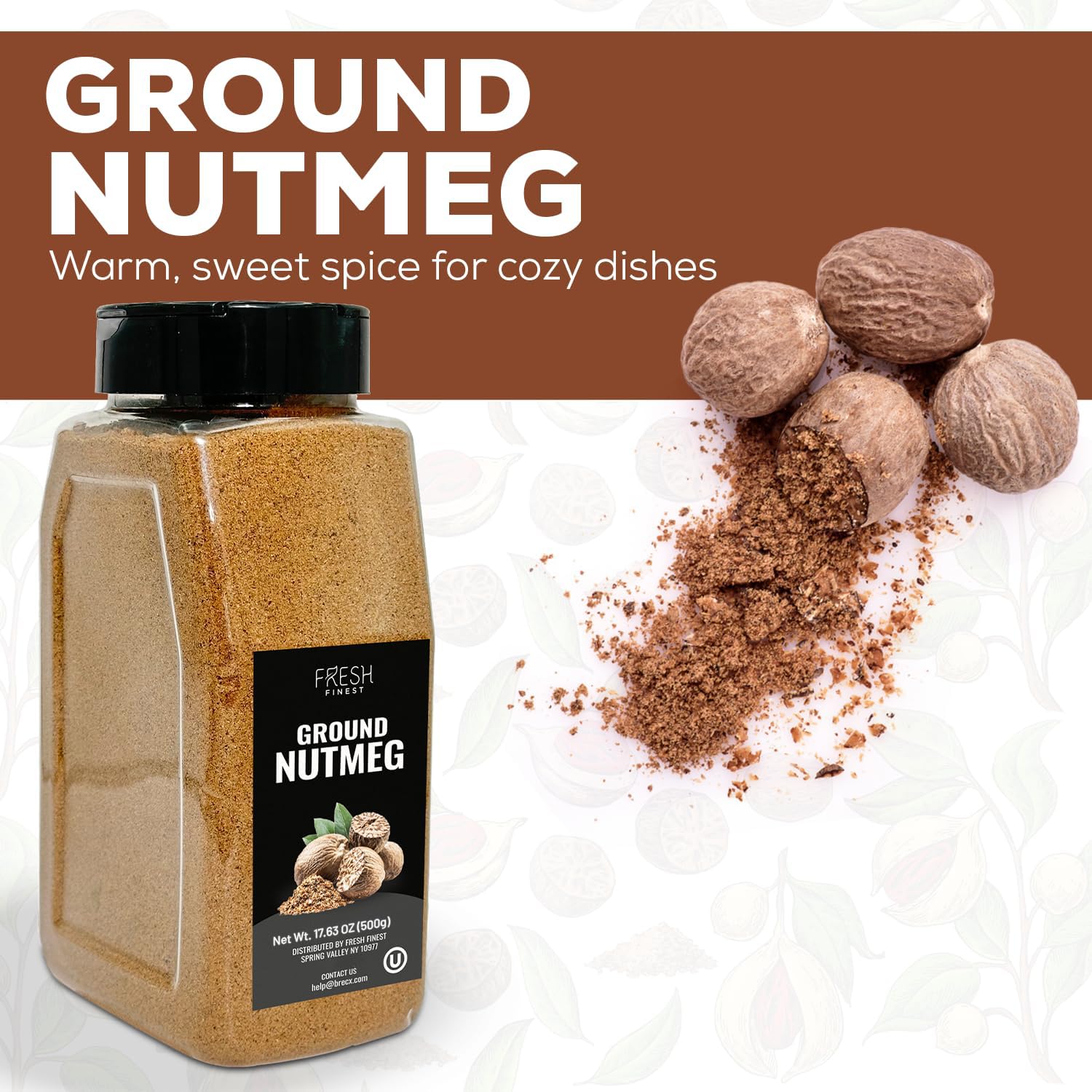 Fresh Finest Nutmeg Powder stirred into sauces for depth and aroma.