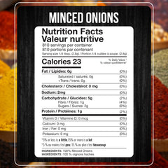 Fresh Finest minced onion flakes closeup highlighting dried texture and flavor potential in dishes