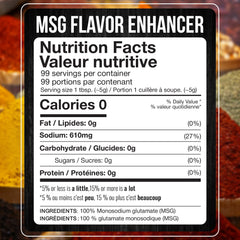 Fresh Finest MSG jar close-up highlighting pure flavor boost without fillers.