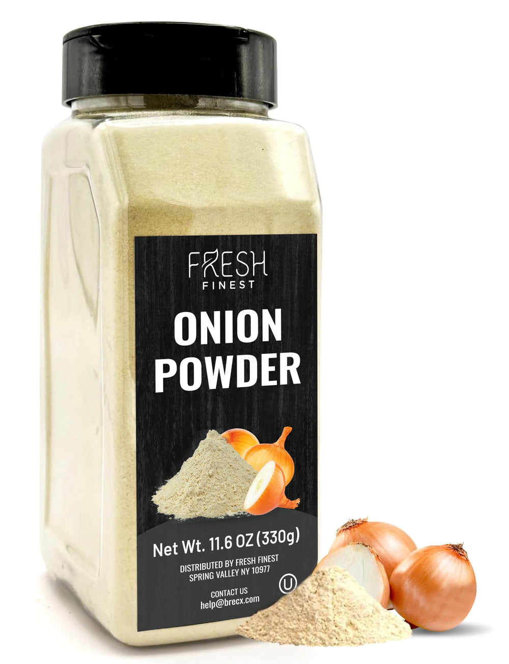 Fresh Finest Onion Powder in airtight packaging preserves aroma for everyday cooking.