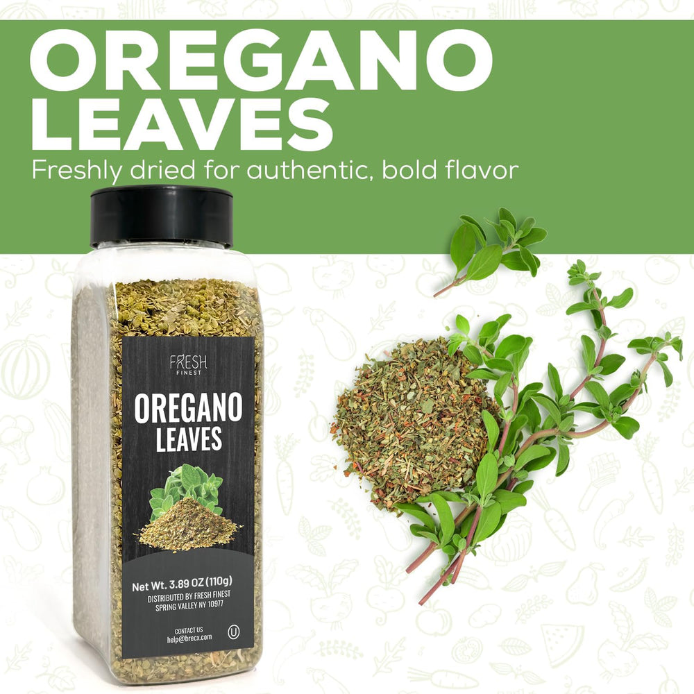 Fresh Finest oregano garnish dish: enhances Mediterranean meals with subtle warmth.