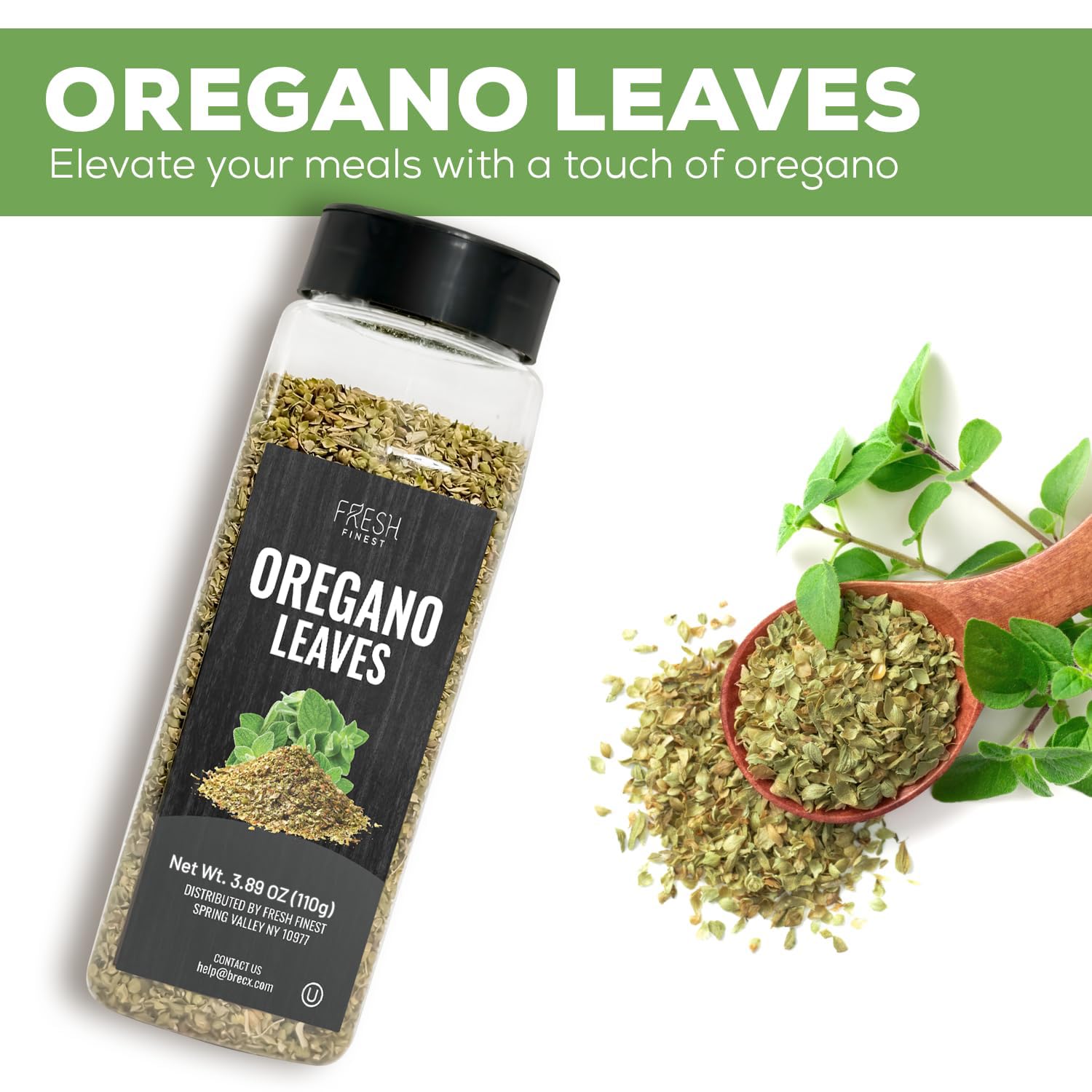 Fresh Finest oregano kitchen scene: versatile herb for sauces and pizzas.