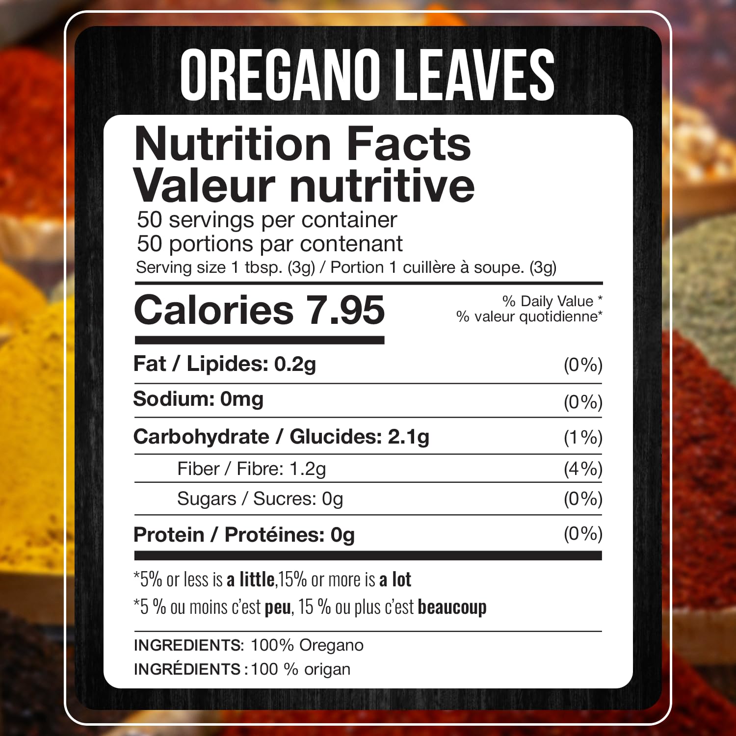 Fresh Finest oregano leaves closeup: premium dried leaves with vibrant aroma.