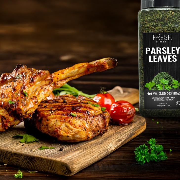 Fresh Finest parsley dusting over pasta for a bright herb finish.