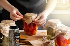 Fresh Finest Pickling Spice label close-up emphasizing quality ingredients and zero nasties.