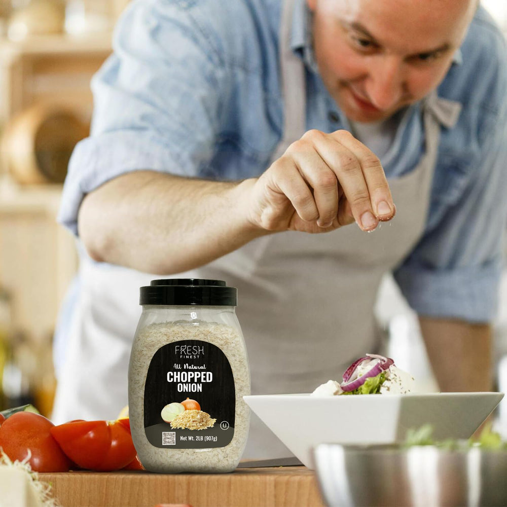 Fresh Finest ready-to-use onions displayed for convenient cooking.