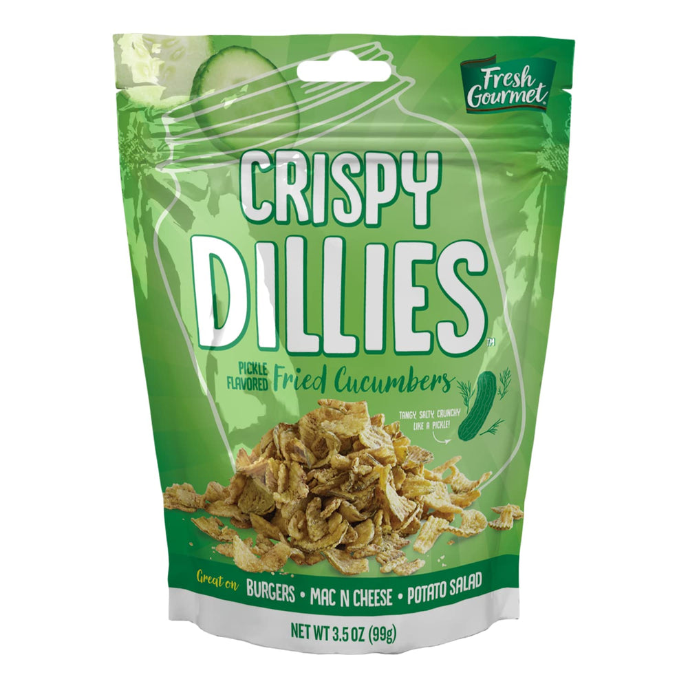 Fresh Gourmet Crispy Dillies sprinkled on salad for savory texture