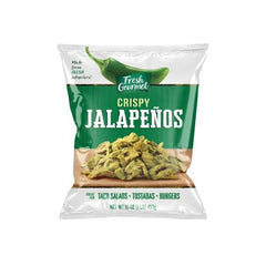 Fresh Gourmet Crispy Jalapeños topping on salad adds crunch and heat