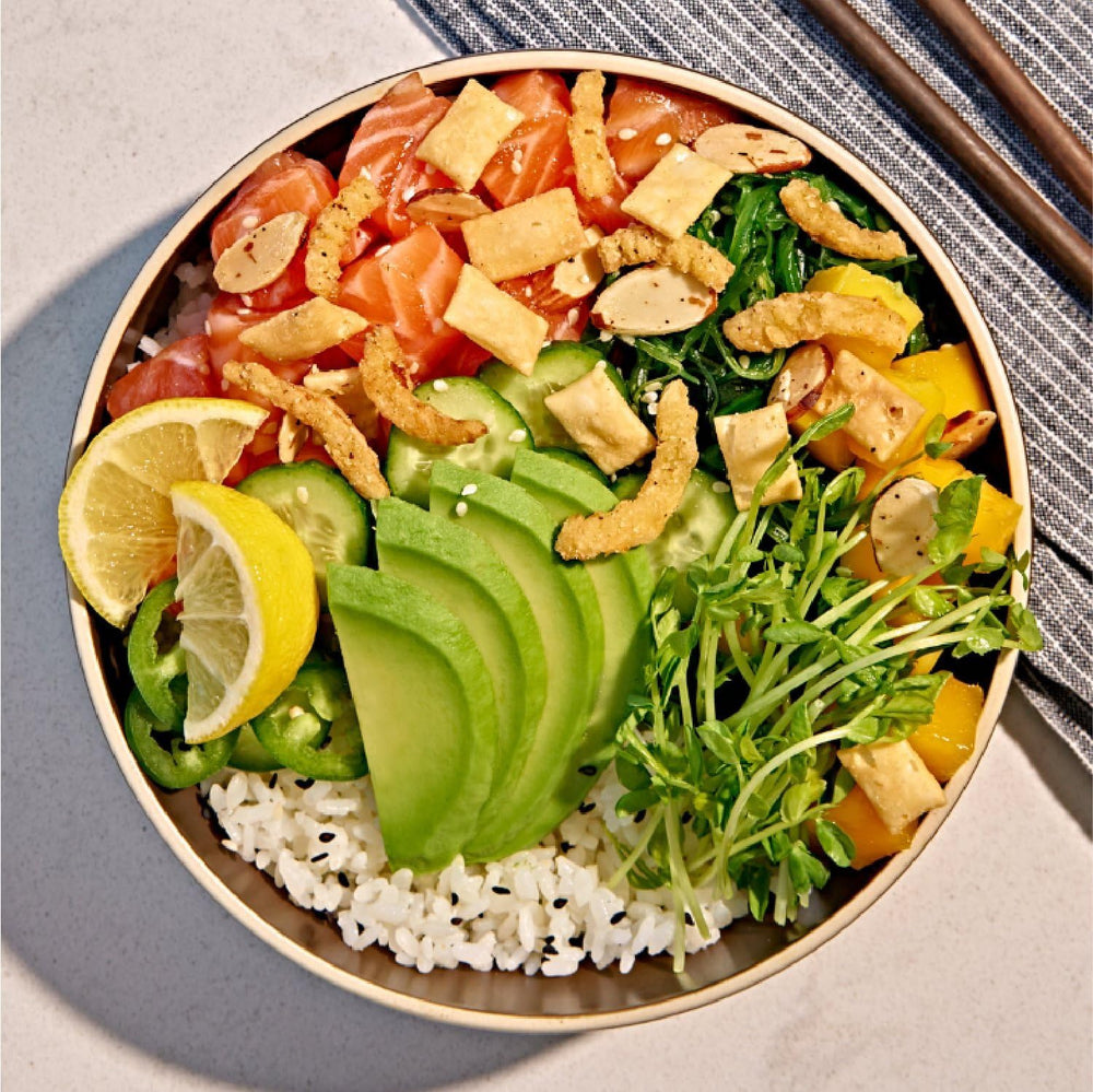 Fresh Gourmet Asian Fusion Crunch is shelf-stable for easy prep.