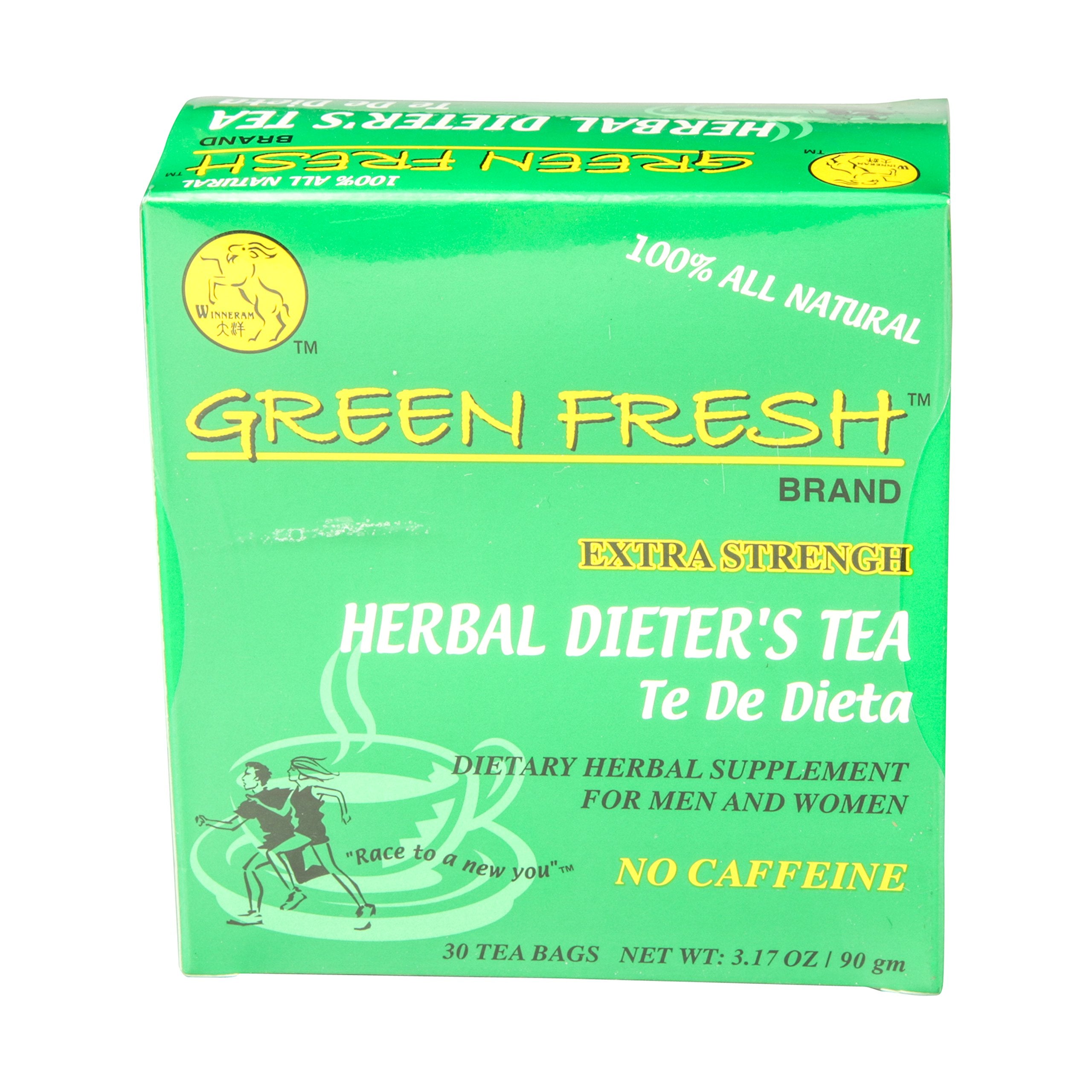 Green Fresh Tea uses Malva Verticellata and Senna as natural ingredients.
