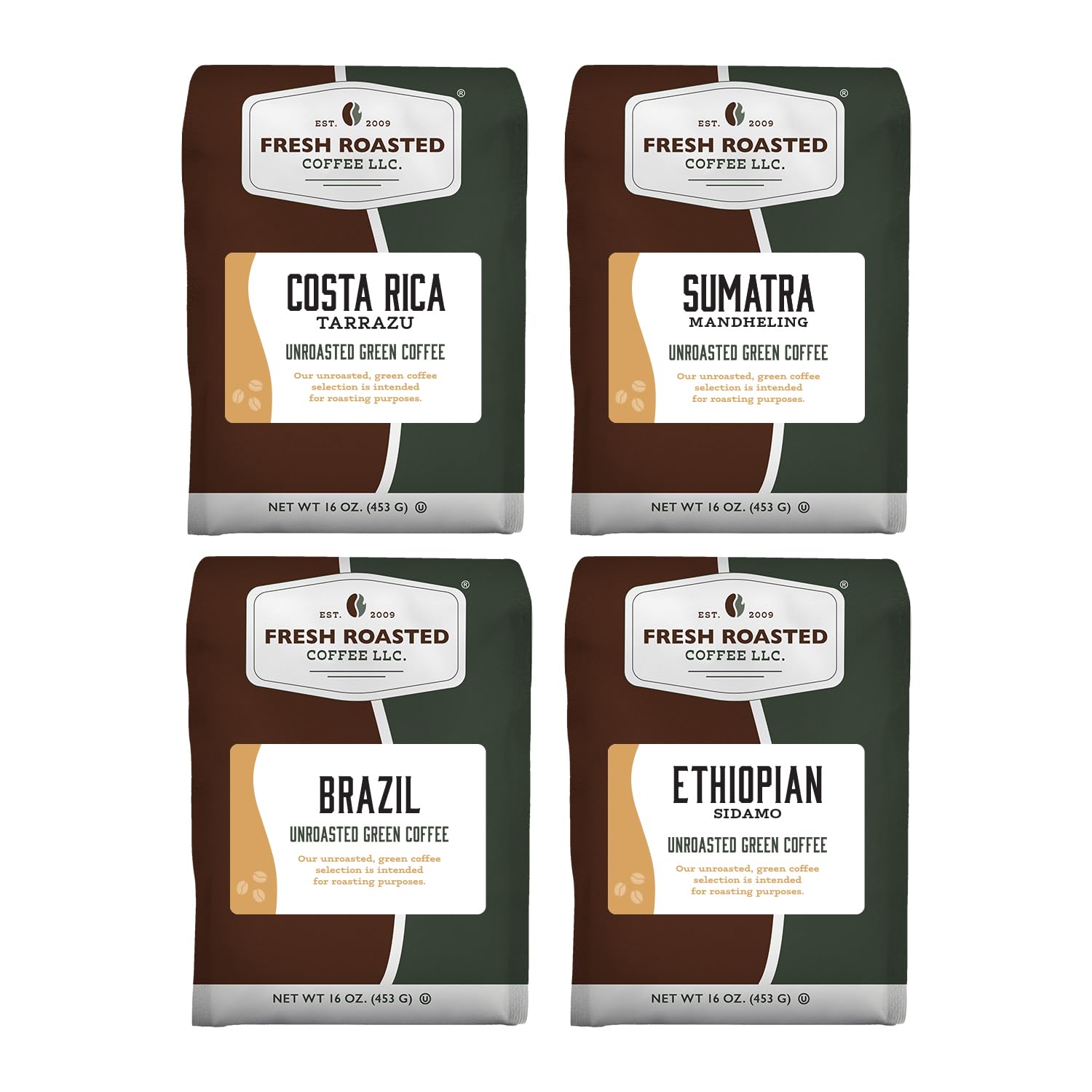 Fresh Roasted Coffee Adventurer Kit with unroasted beans ready for home roasting