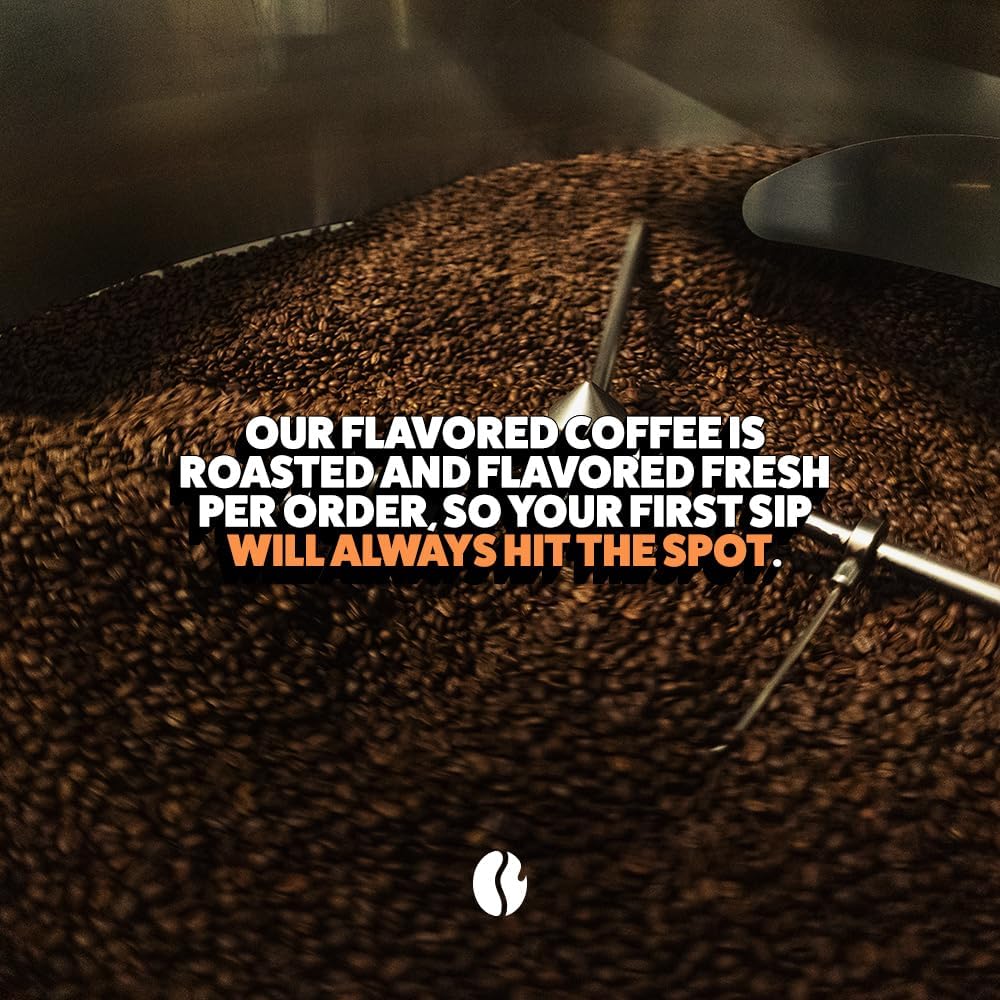 Fresh Roasted Coffee Amaretto aroma note illustration hints at almond sweetness.