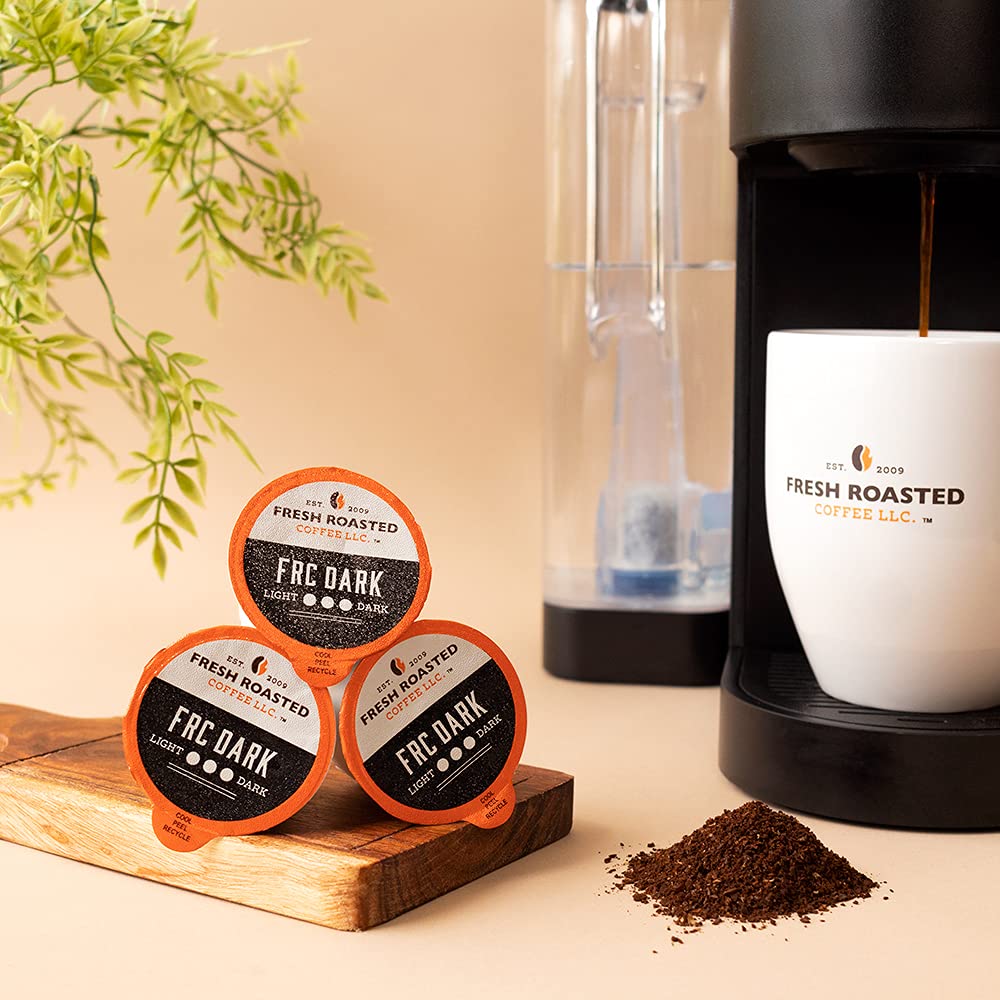 Fresh Roasted Coffee aroma rising from cup invites morning ritual.