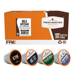 Fresh Roasted Coffee Bold Artisan Blend Variety Pack pods for versatile home brewing