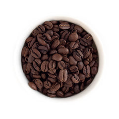 Fresh Roasted Coffee decaf Colombian label front highlights Kosher quality.
