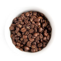 Fresh Roasted Coffee Ethiopian Yirgacheffe whole beans ready for home brewing.