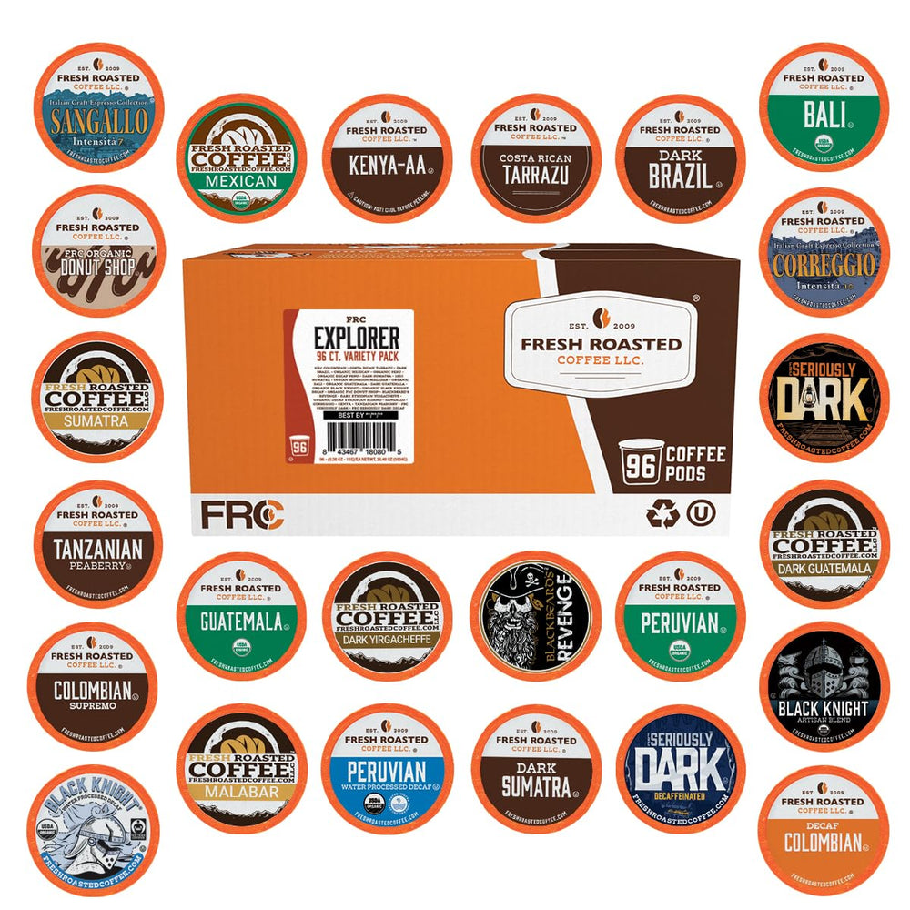 Fresh Roasted Coffee Explorer Pack front view showing branding and packaging