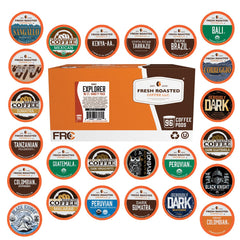 Fresh Roasted Coffee Explorer Pack front view showing branding and packaging