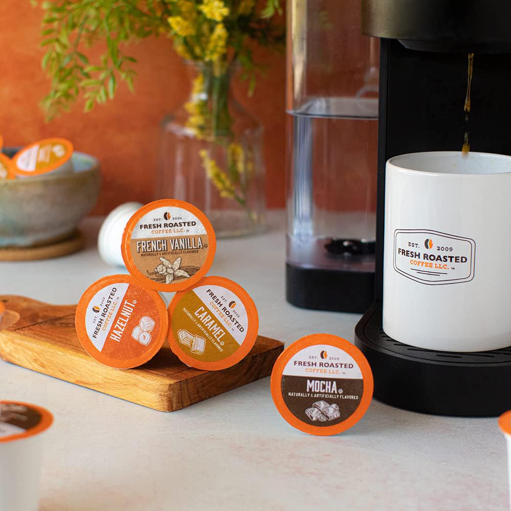 Fresh Roasted Coffee nitrogen-flushed bag sealing to preserve freshness