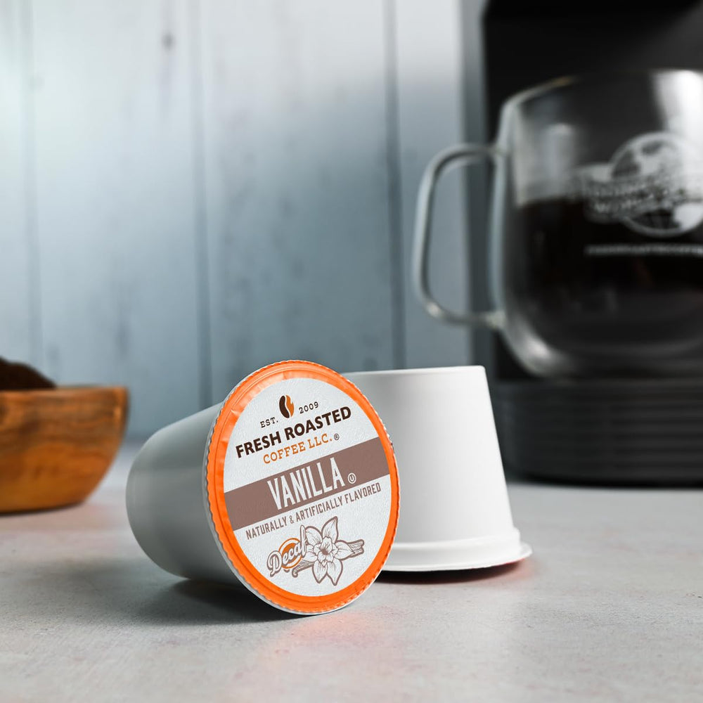 Fresh Roasted Coffee K-Cup compatible pods ready for fast brewing across machines.