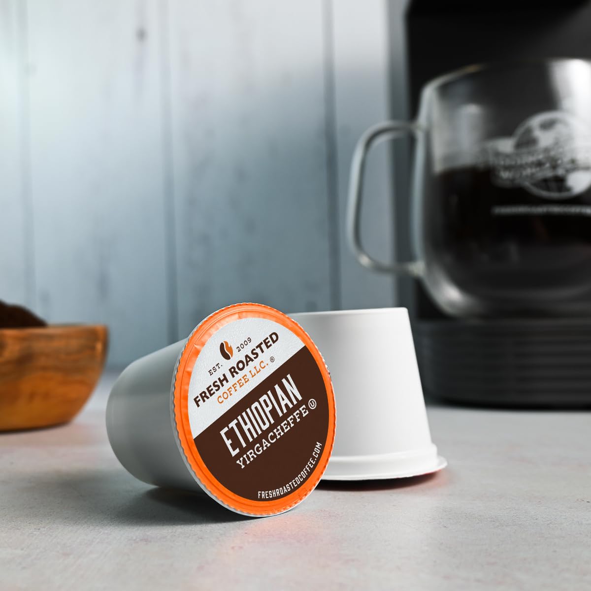 Fresh Roasted Coffee roasted on Loring SmartRoasters for richer flavors.