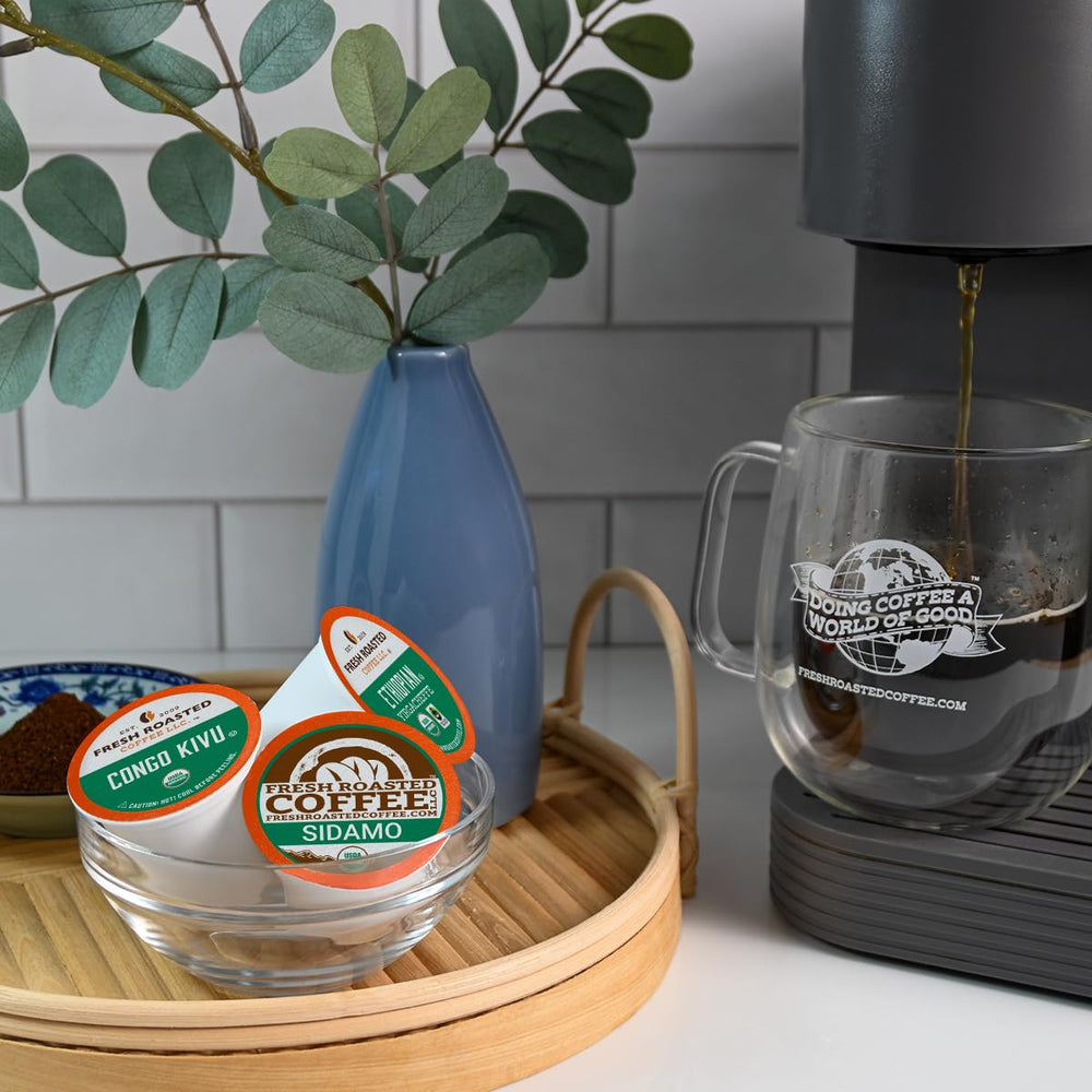 Fresh Roasted Coffee Black Knight Capsule for rich, balanced flavor.