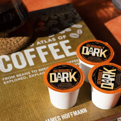 Fresh Roasted Coffee Seriously Dark aroma with toffee and chocolate notes