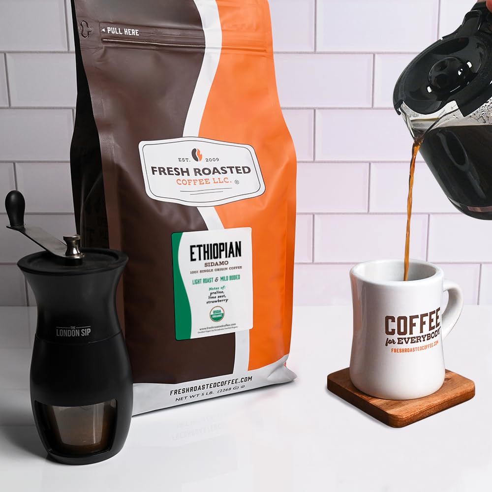 Fresh Roasted Coffee Sidamo Natural sun-dried processing illustrates artisanal flavor