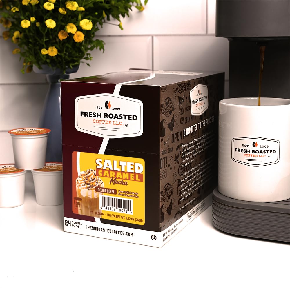 Fresh Roasted Coffee sustainable packaging with recyclable cup and compostable grounds