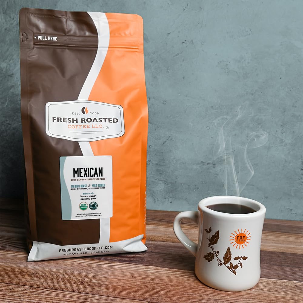 Fresh Roasted Coffee USDA Organic certified beans for eco-conscious home roasting.