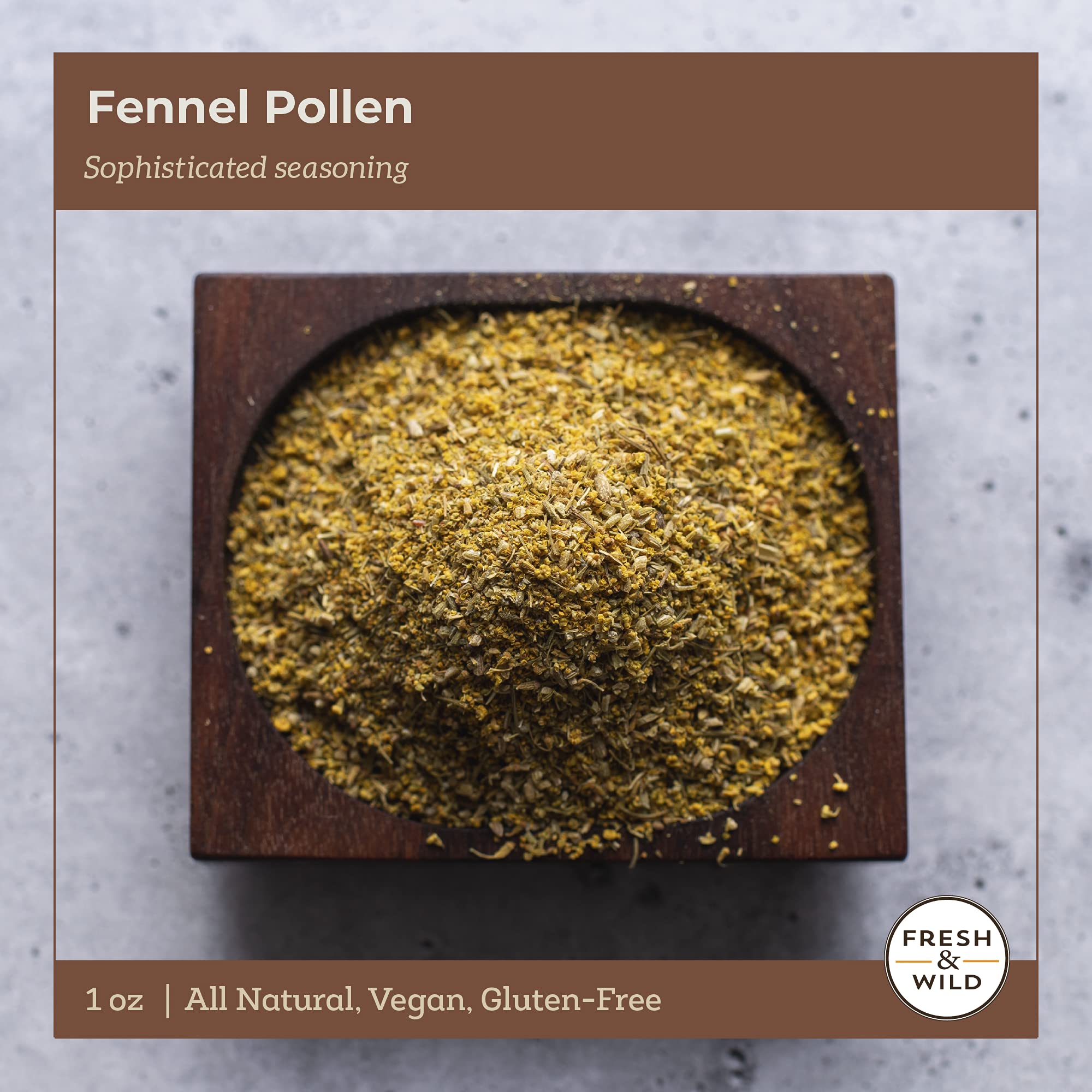 Fresh & Wild fennel pollen finished dish showing enhanced aroma.