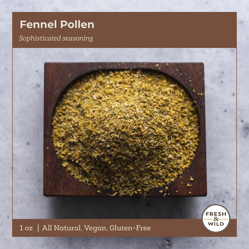 Fresh & Wild fennel pollen finished dish showing enhanced aroma.