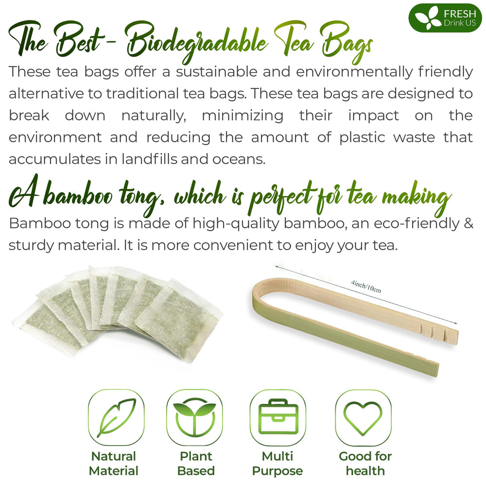 Forty-tea-bag pack for at-home or on-the-go brewing with FreshDrinkUS