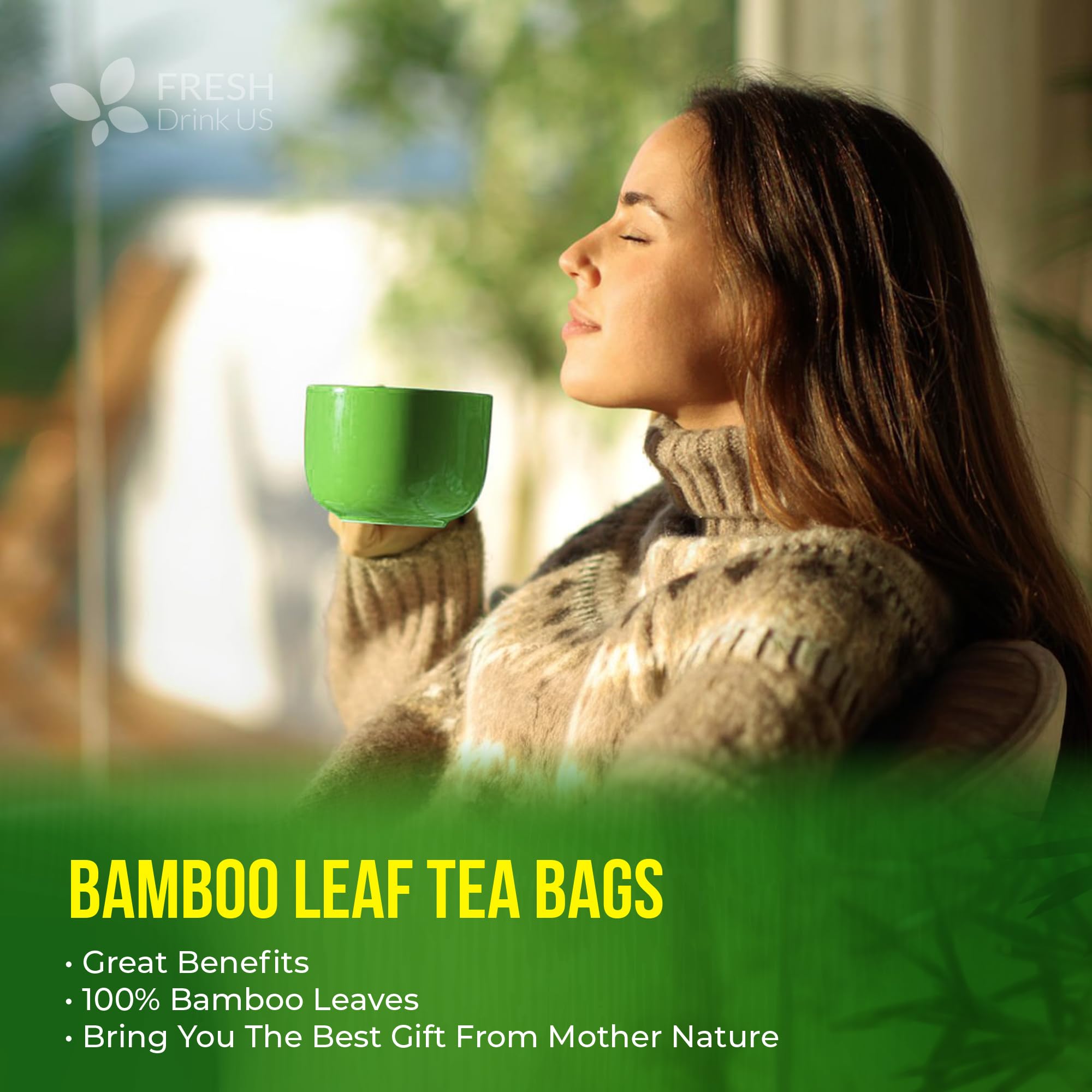 FreshDrinkUS bamboo leaf tea experience ideal for daily, relaxed refreshment