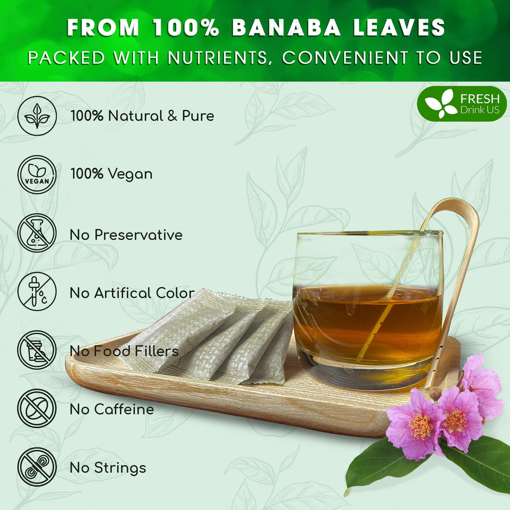 FreshDrinkUS biodegradable corn fiber tea bag highlights eco-friendly disposal.