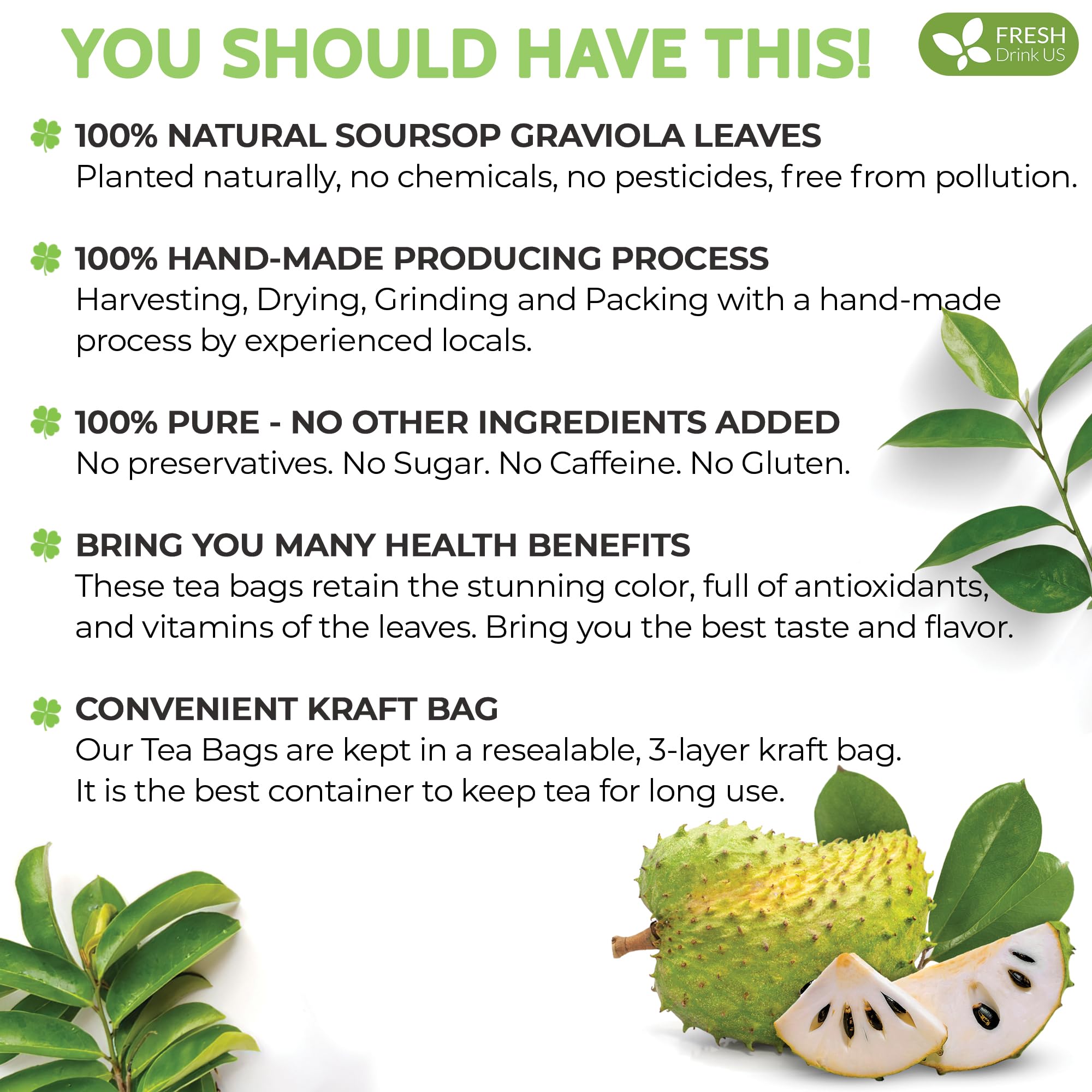FreshDrinkUS corn fiber tea bags eco-friendly packaging